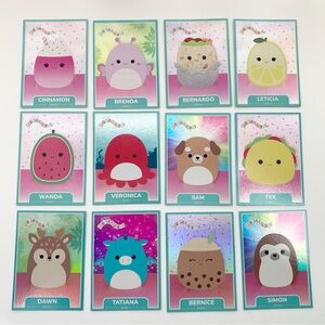 Squishmallow Foil Shiny Trading Card Lot of 12